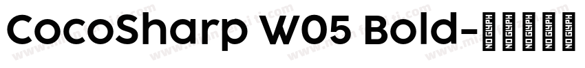 CocoSharp W05 Bold字体转换